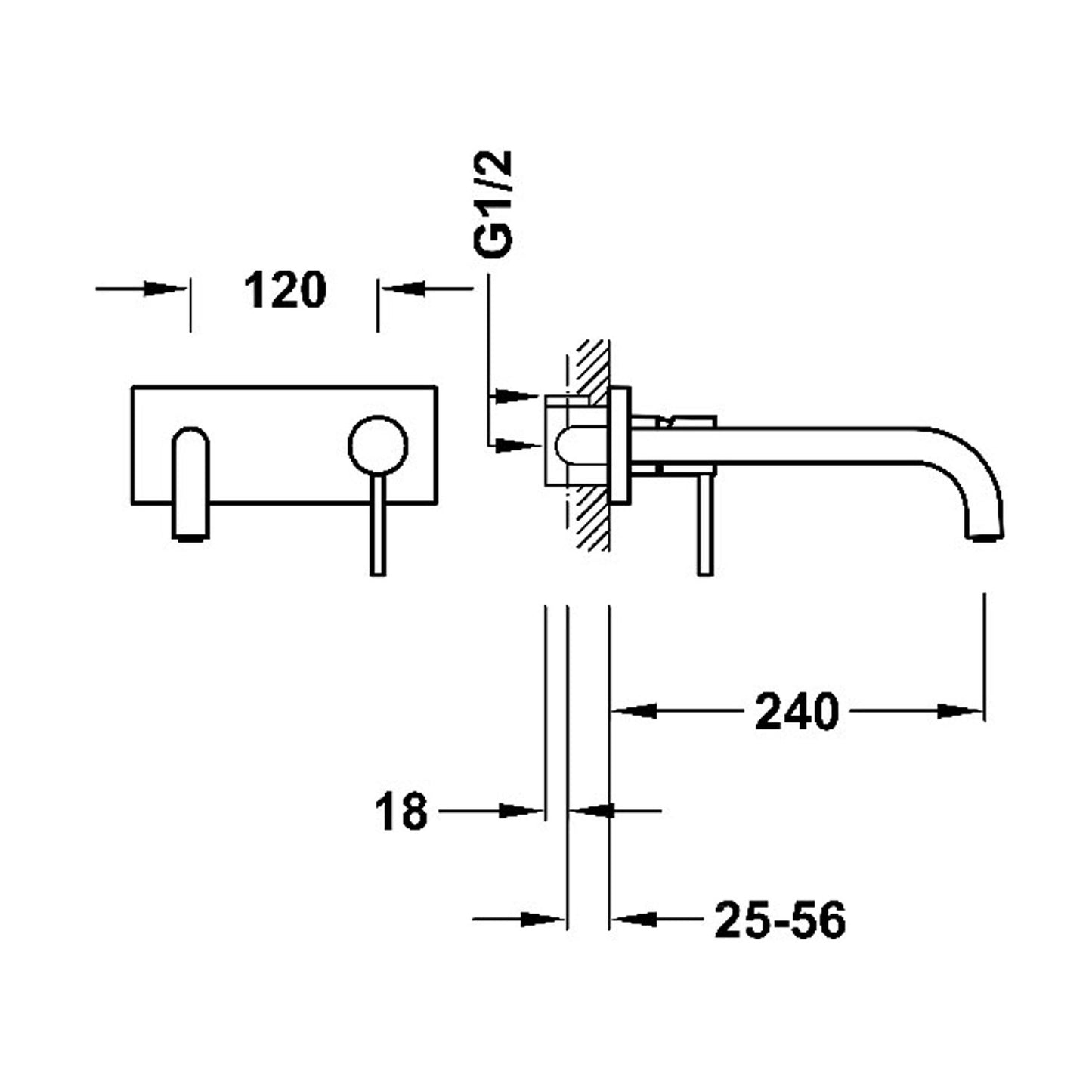 STUDY Mitigeur encastré pour lavabo-26230012AC