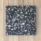 Carreaux de ciment TERRAZZO noir , 20x20 cm