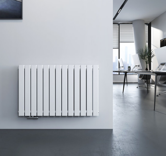 Meykoers Radiateur à eau chaude Blanc Horizontal couche double Radiateur chauffage central 63x100cm