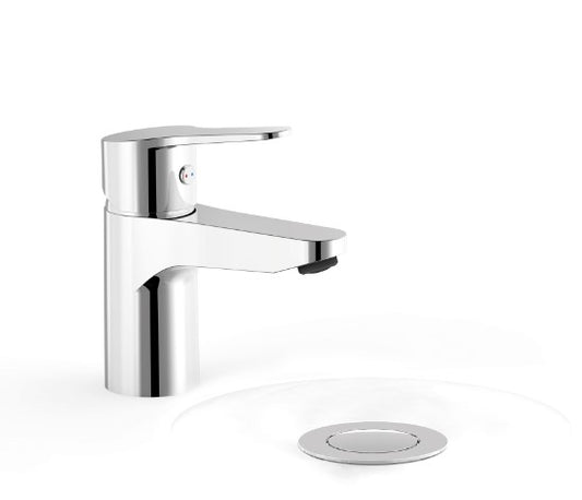 Mitigeur lavabo avec Tres-Duo et bonde Click-Clack-21510310D