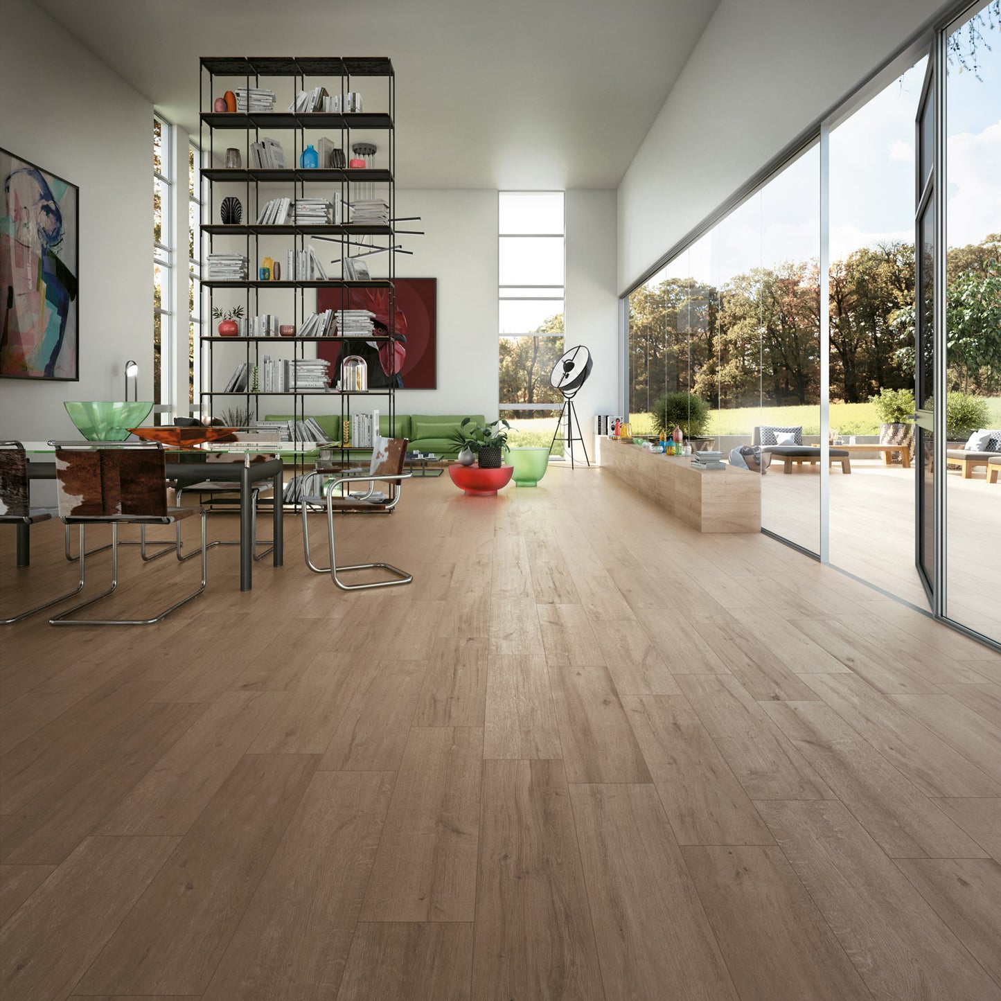 Carrelage grès cérame aspect bois HIRATI Neutre